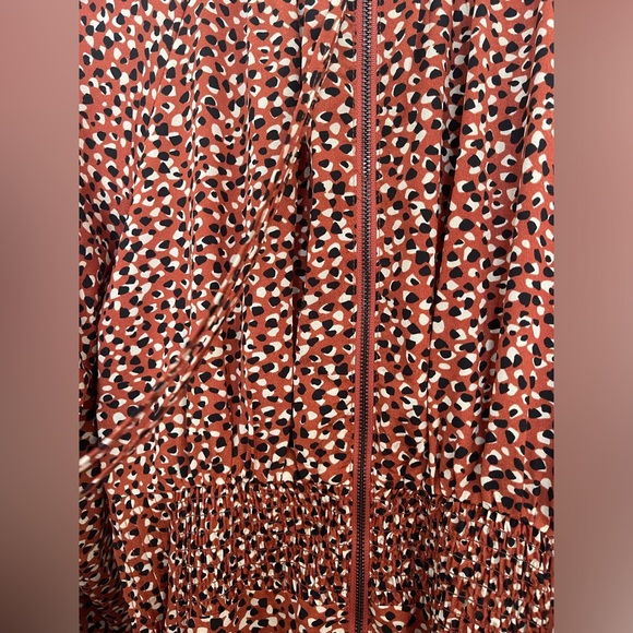 Orange, Black and White BB Dakota Midi Dress - Picture 7 of 7